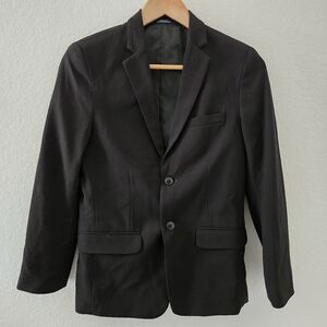 Boy's Black Two-Button Blazer